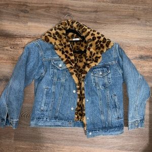 Adika Fur lined Denim jacket